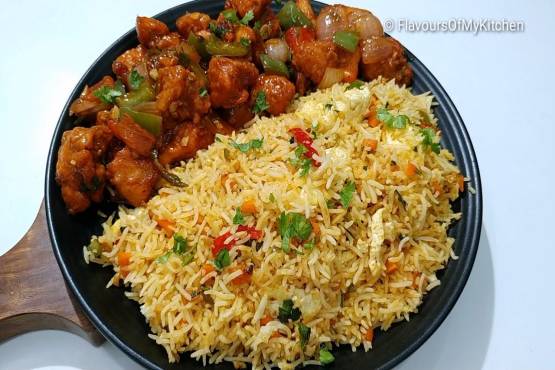 Chilli Paneer + Fried rice